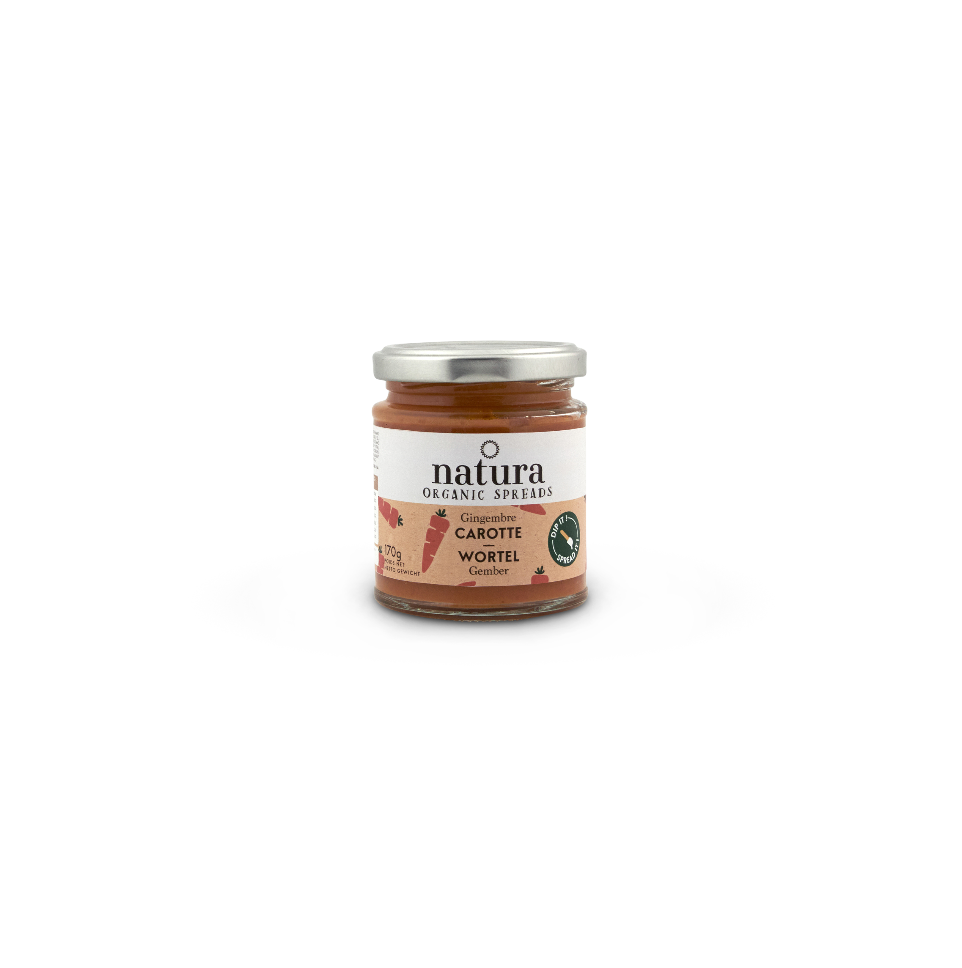 Natura Spread carotte-gingembre bio 170g